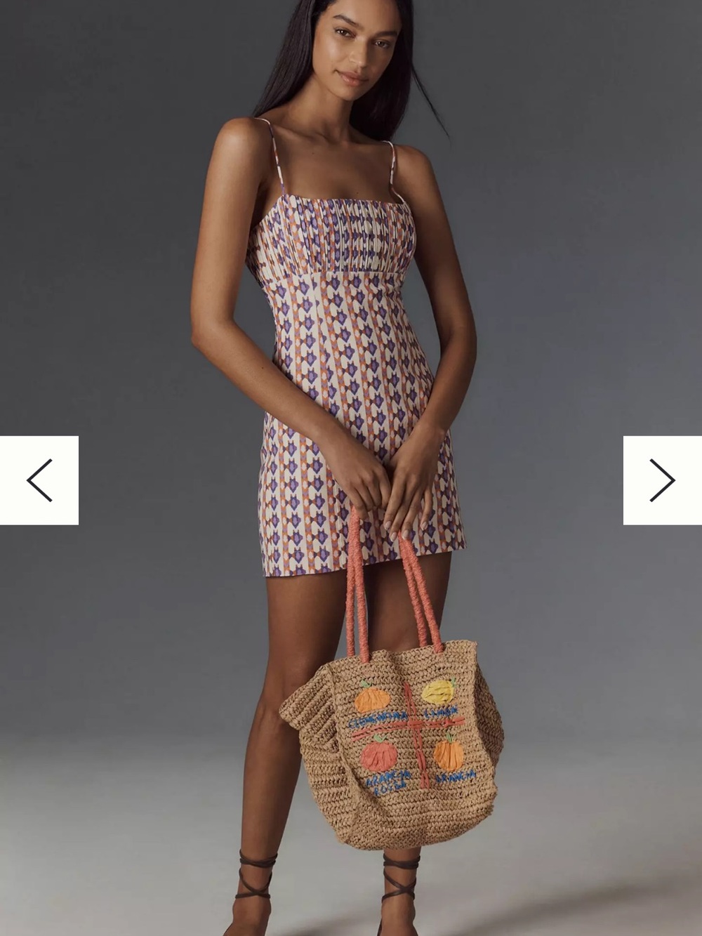 Maeve by Anthropologie Smocked Mini Dress